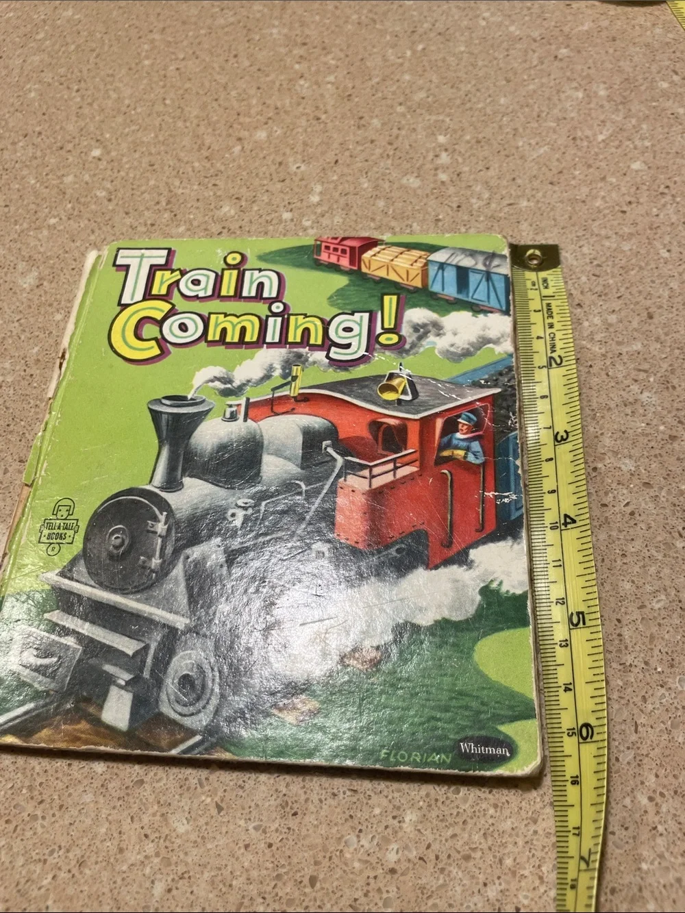 Train Coming! Kids Puzzle Book - Red & Black Locomotive